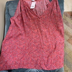 Gap Paisley Print Spaghetti Strap Top